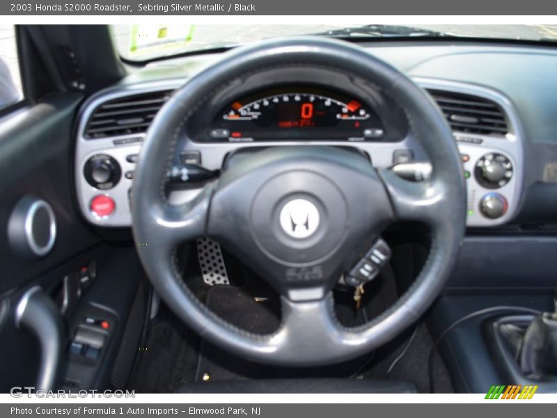 Sebring Silver Metallic / Black 2003 Honda S2000 Roadster