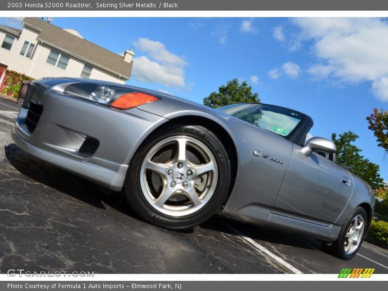 Sebring Silver Metallic / Black 2003 Honda S2000 Roadster