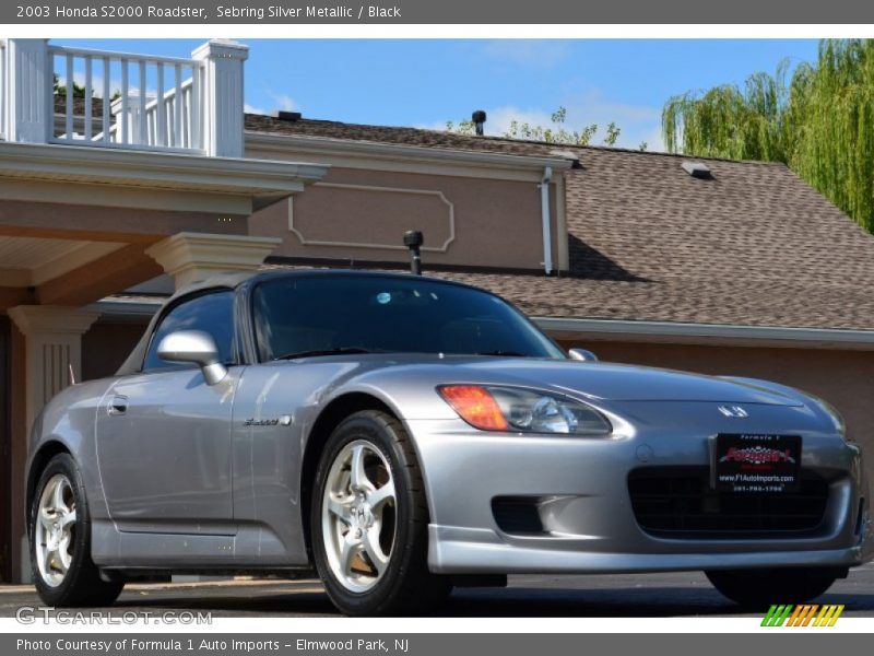 Sebring Silver Metallic / Black 2003 Honda S2000 Roadster