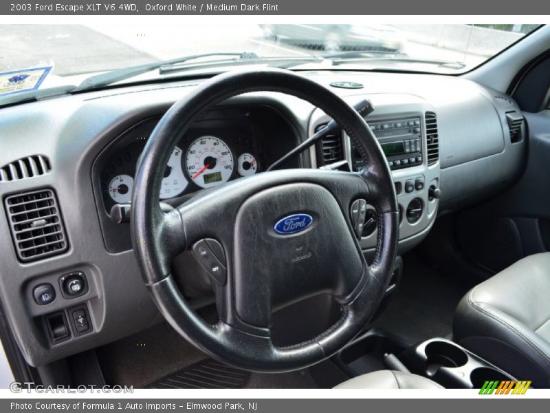 Oxford White / Medium Dark Flint 2003 Ford Escape XLT V6 4WD