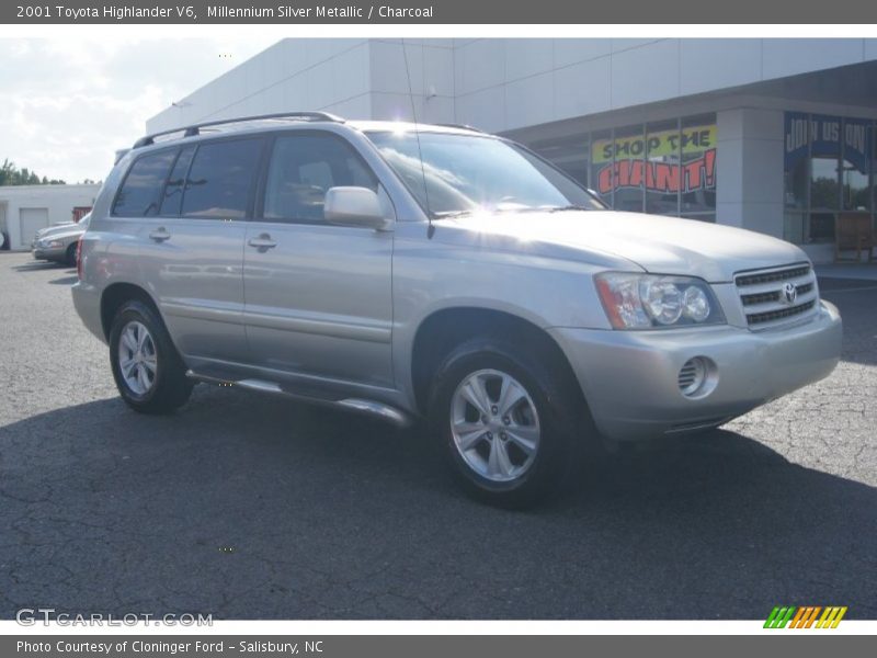 Millennium Silver Metallic / Charcoal 2001 Toyota Highlander V6