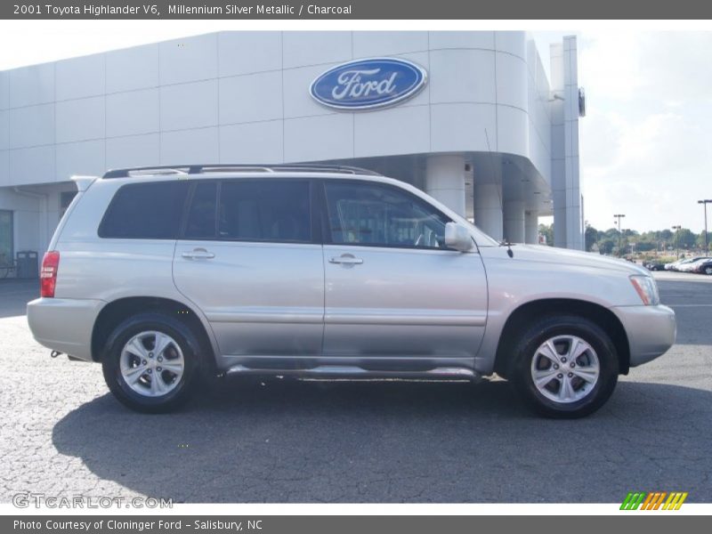Millennium Silver Metallic / Charcoal 2001 Toyota Highlander V6