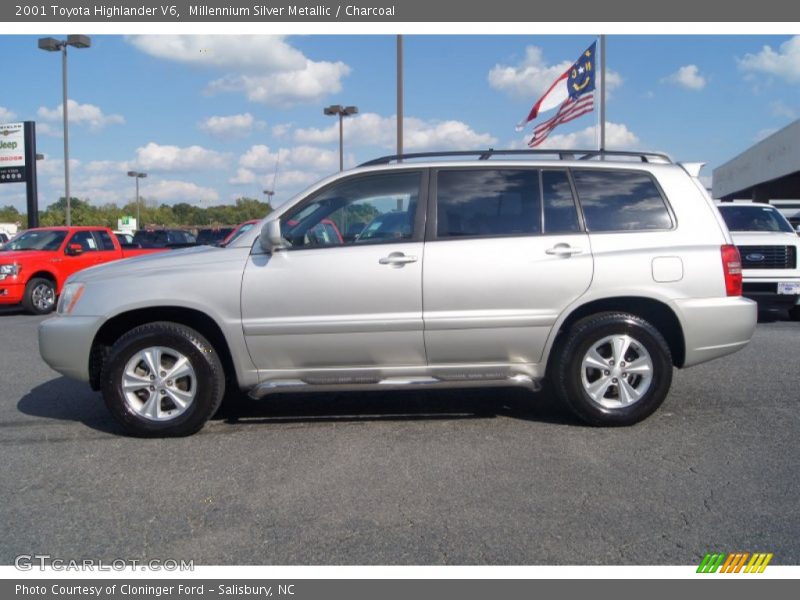 Millennium Silver Metallic / Charcoal 2001 Toyota Highlander V6
