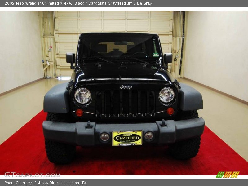 Black / Dark Slate Gray/Medium Slate Gray 2009 Jeep Wrangler Unlimited X 4x4