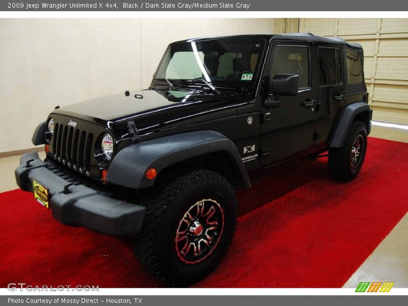 Black / Dark Slate Gray/Medium Slate Gray 2009 Jeep Wrangler Unlimited X 4x4
