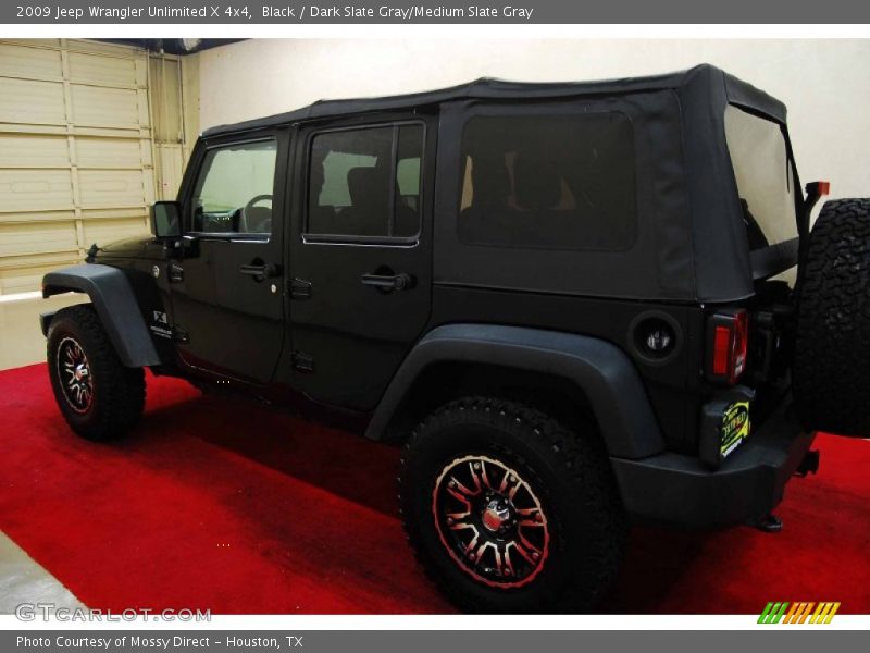 Black / Dark Slate Gray/Medium Slate Gray 2009 Jeep Wrangler Unlimited X 4x4