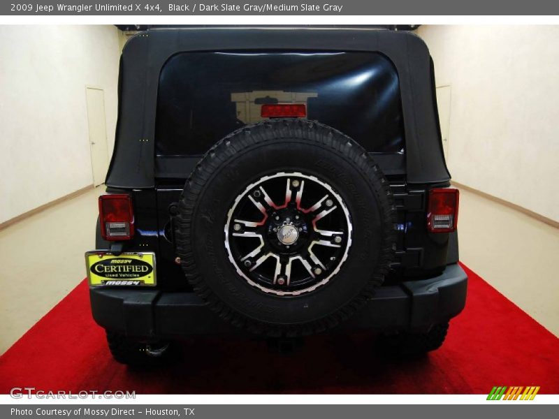 Black / Dark Slate Gray/Medium Slate Gray 2009 Jeep Wrangler Unlimited X 4x4