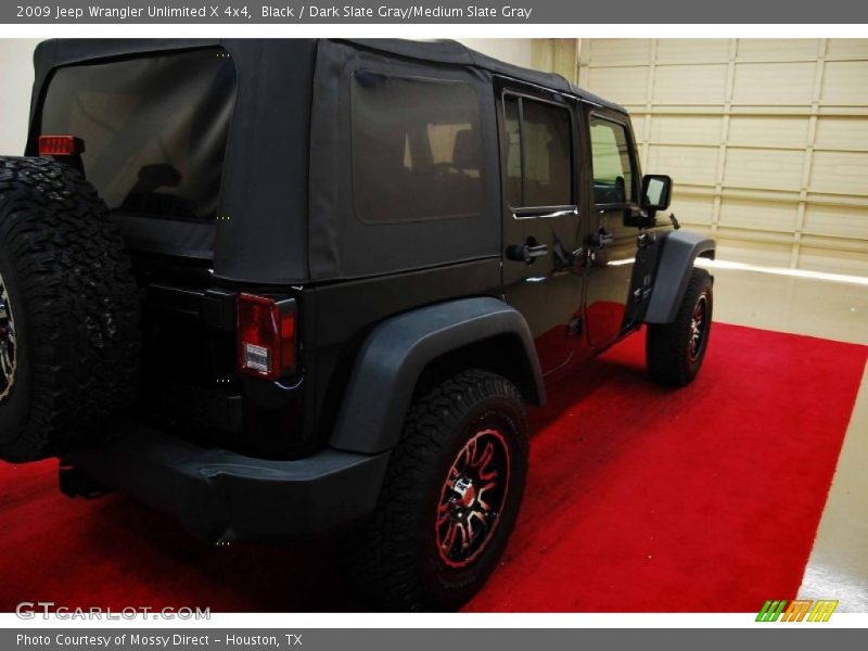 Black / Dark Slate Gray/Medium Slate Gray 2009 Jeep Wrangler Unlimited X 4x4