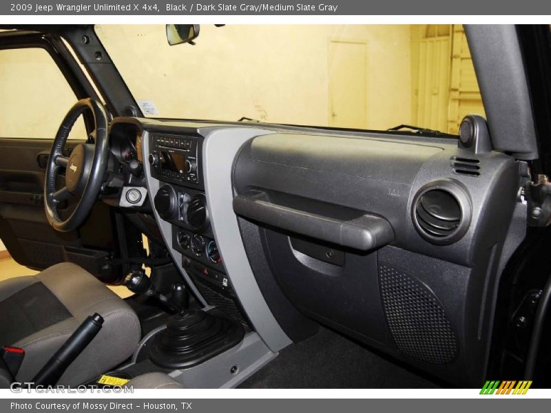 Black / Dark Slate Gray/Medium Slate Gray 2009 Jeep Wrangler Unlimited X 4x4