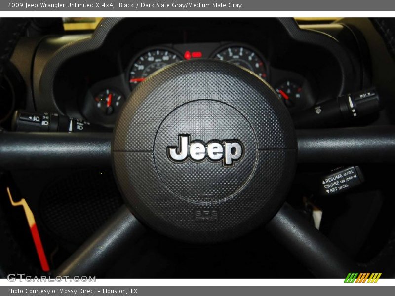 Black / Dark Slate Gray/Medium Slate Gray 2009 Jeep Wrangler Unlimited X 4x4