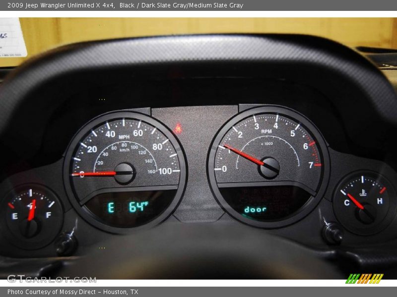 Black / Dark Slate Gray/Medium Slate Gray 2009 Jeep Wrangler Unlimited X 4x4