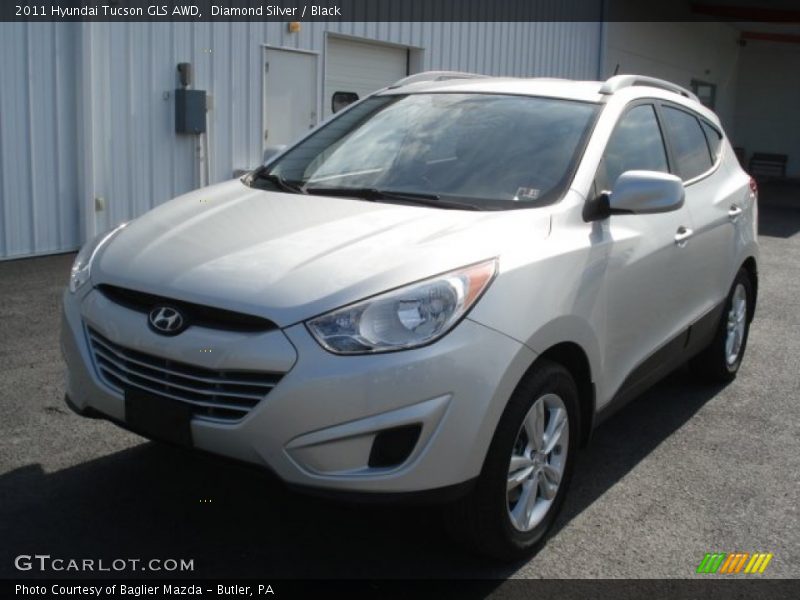Diamond Silver / Black 2011 Hyundai Tucson GLS AWD