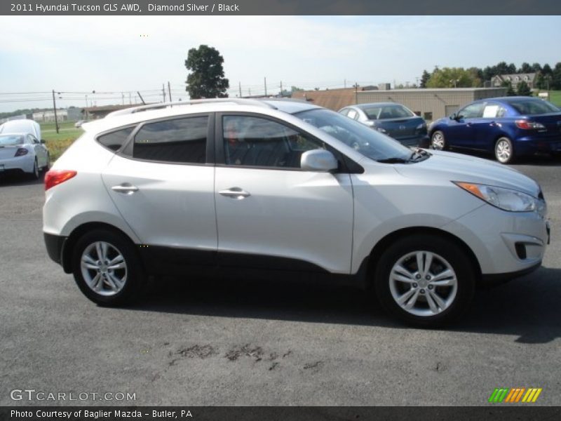 Diamond Silver / Black 2011 Hyundai Tucson GLS AWD