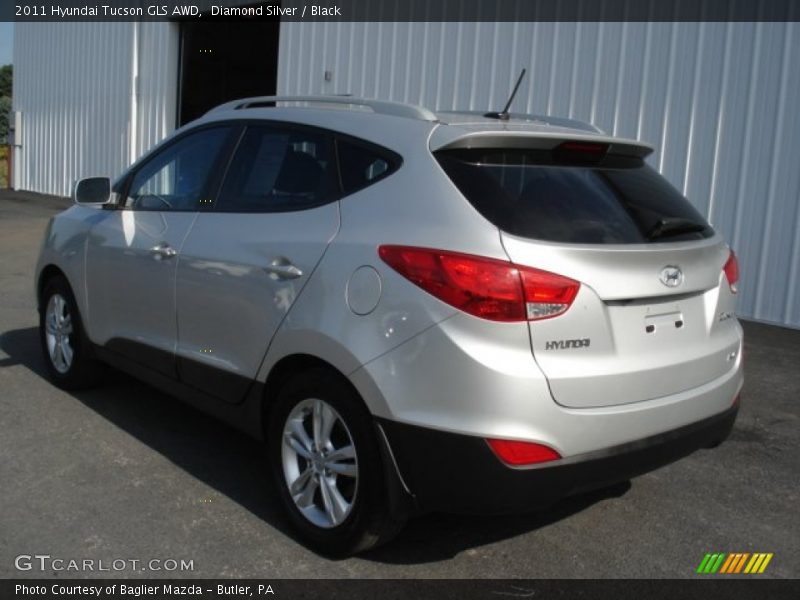 Diamond Silver / Black 2011 Hyundai Tucson GLS AWD