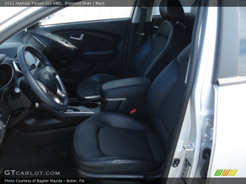 Diamond Silver / Black 2011 Hyundai Tucson GLS AWD