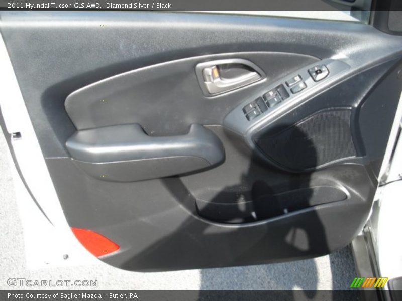 Diamond Silver / Black 2011 Hyundai Tucson GLS AWD