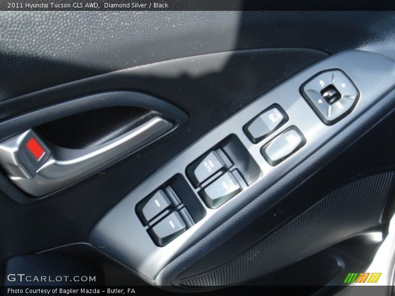 Diamond Silver / Black 2011 Hyundai Tucson GLS AWD