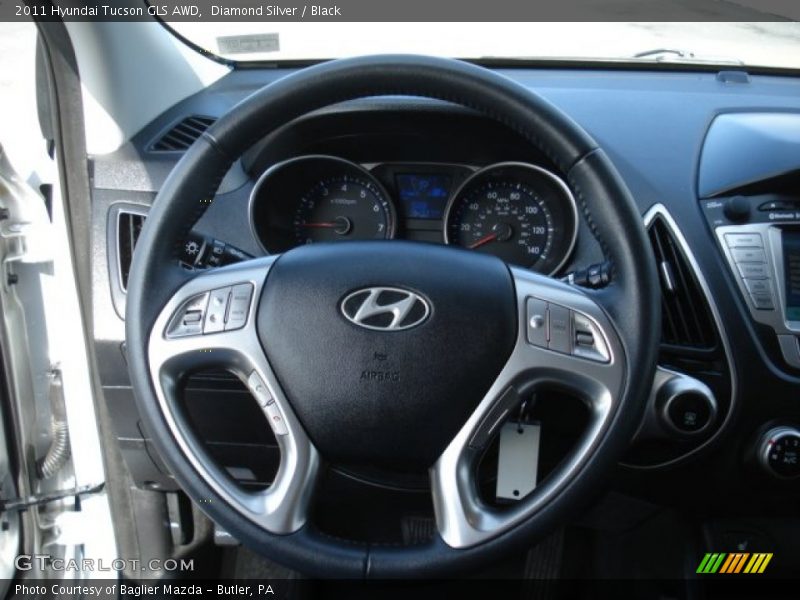 Diamond Silver / Black 2011 Hyundai Tucson GLS AWD