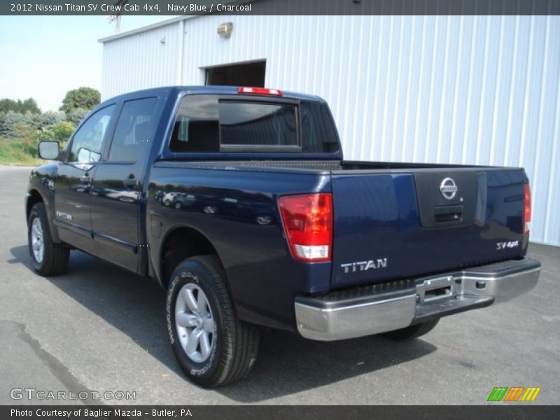 Navy Blue / Charcoal 2012 Nissan Titan SV Crew Cab 4x4
