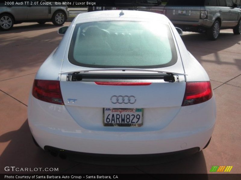 Ibis White / Luxor Beige 2008 Audi TT 2.0T Coupe