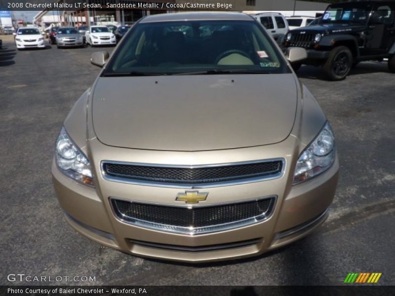 Sandstone Metallic / Cocoa/Cashmere Beige 2008 Chevrolet Malibu LT Sedan