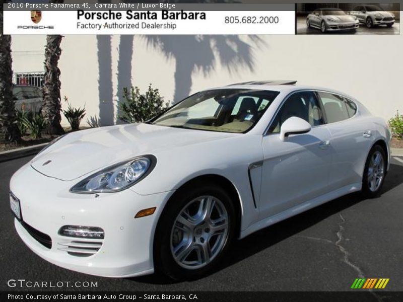 Carrara White / Luxor Beige 2010 Porsche Panamera 4S