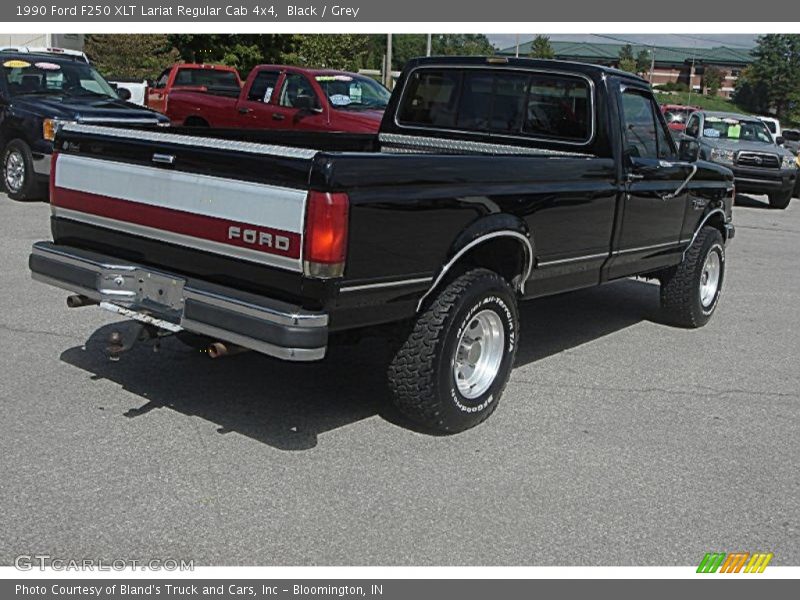 Black / Grey 1990 Ford F250 XLT Lariat Regular Cab 4x4