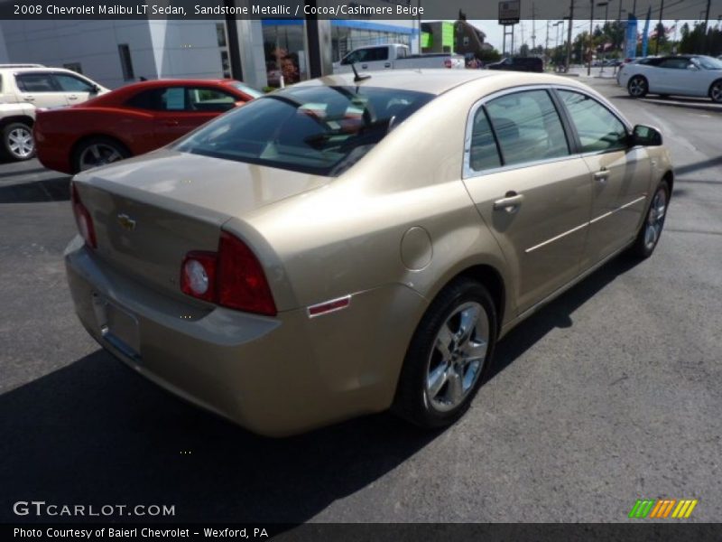 Sandstone Metallic / Cocoa/Cashmere Beige 2008 Chevrolet Malibu LT Sedan
