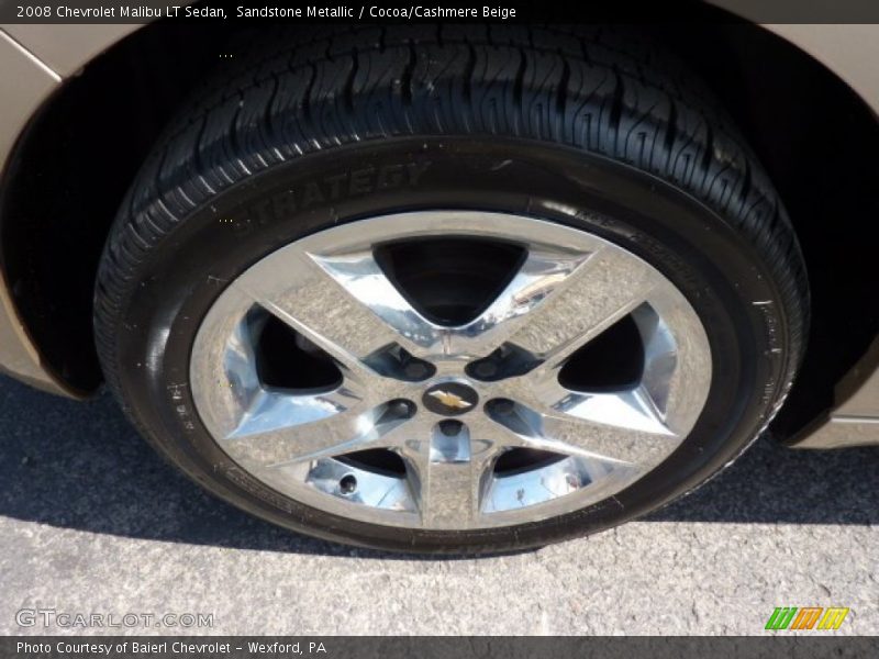 Sandstone Metallic / Cocoa/Cashmere Beige 2008 Chevrolet Malibu LT Sedan