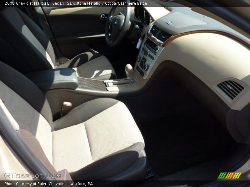 Sandstone Metallic / Cocoa/Cashmere Beige 2008 Chevrolet Malibu LT Sedan