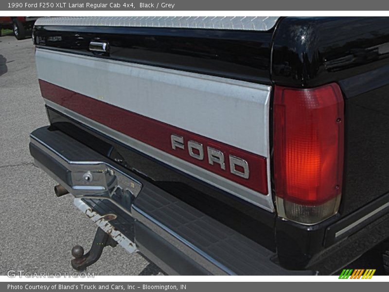 Black / Grey 1990 Ford F250 XLT Lariat Regular Cab 4x4