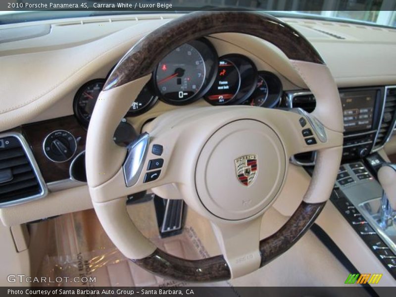 Carrara White / Luxor Beige 2010 Porsche Panamera 4S