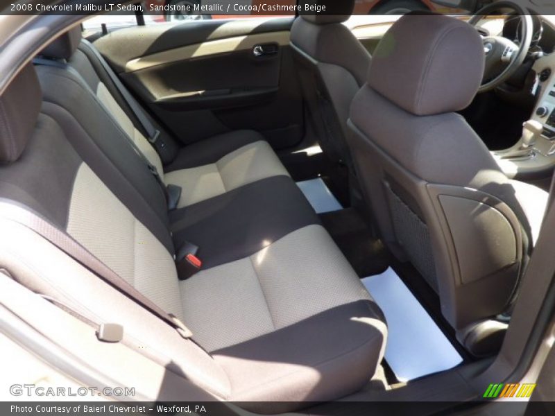 Sandstone Metallic / Cocoa/Cashmere Beige 2008 Chevrolet Malibu LT Sedan