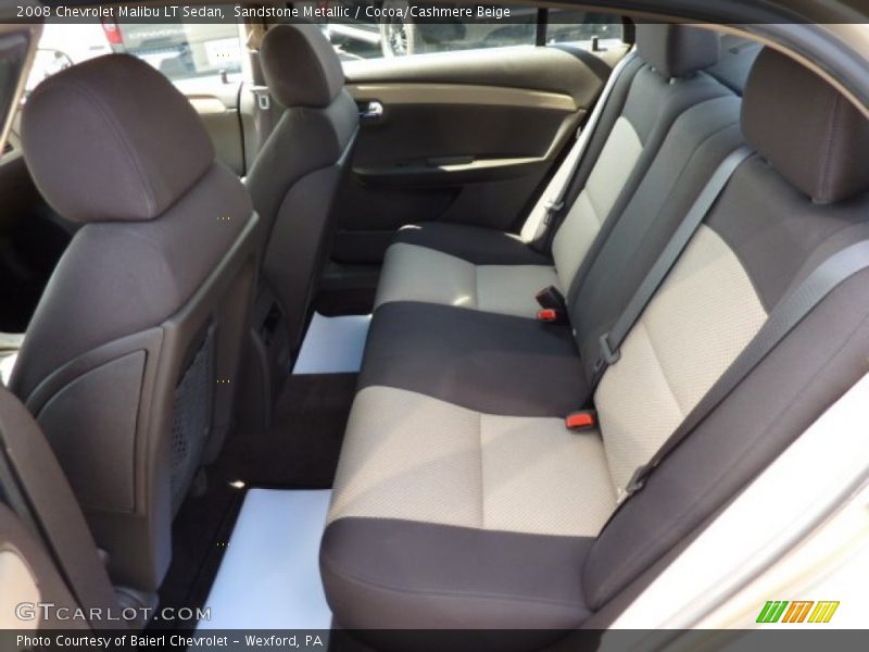Sandstone Metallic / Cocoa/Cashmere Beige 2008 Chevrolet Malibu LT Sedan