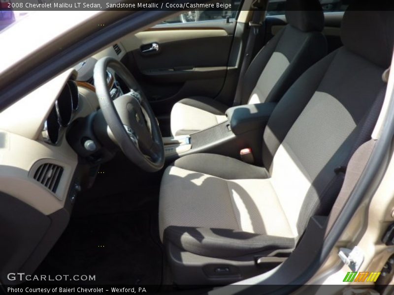 Sandstone Metallic / Cocoa/Cashmere Beige 2008 Chevrolet Malibu LT Sedan