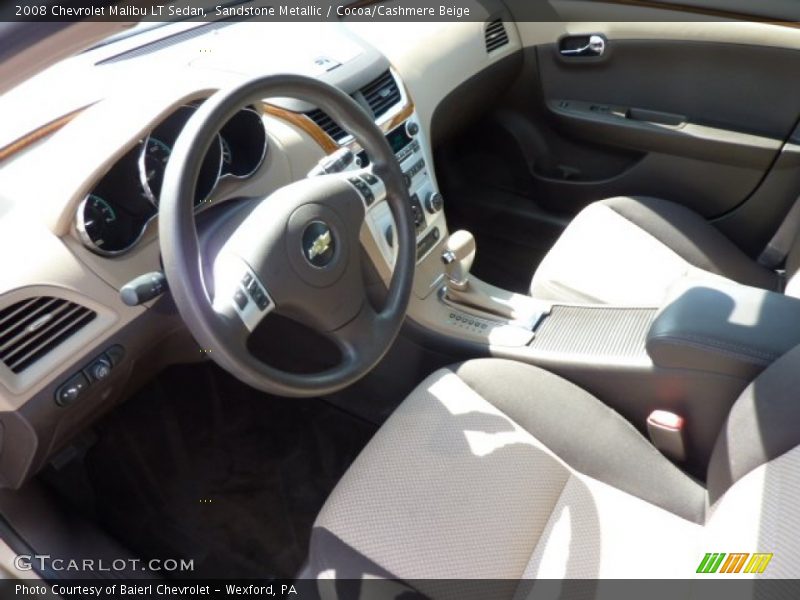Sandstone Metallic / Cocoa/Cashmere Beige 2008 Chevrolet Malibu LT Sedan