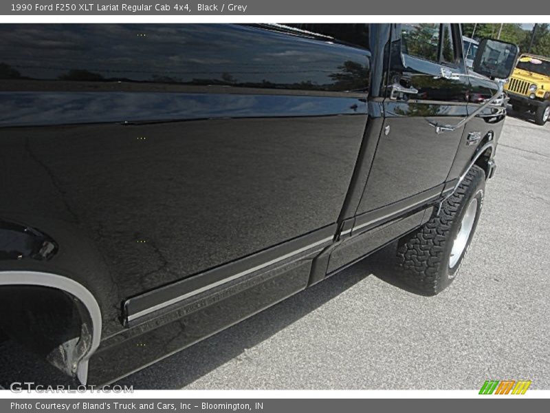 Black / Grey 1990 Ford F250 XLT Lariat Regular Cab 4x4