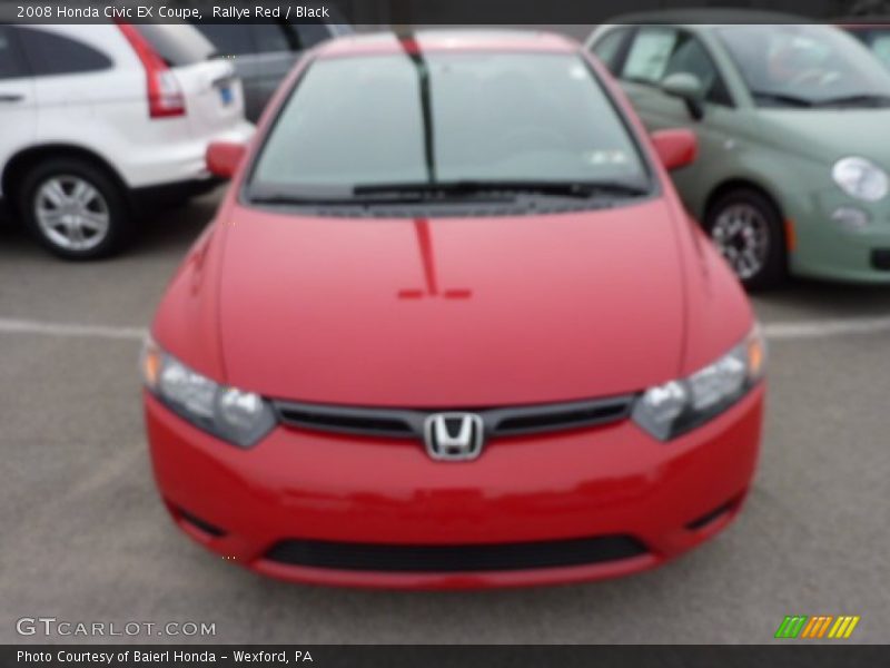 Rallye Red / Black 2008 Honda Civic EX Coupe