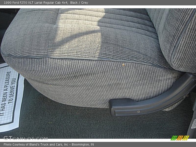 Black / Grey 1990 Ford F250 XLT Lariat Regular Cab 4x4