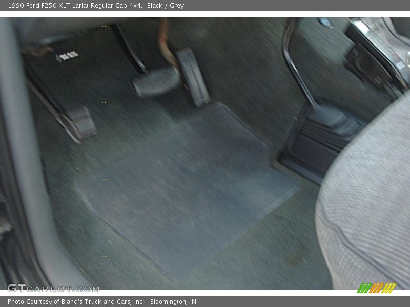 Black / Grey 1990 Ford F250 XLT Lariat Regular Cab 4x4