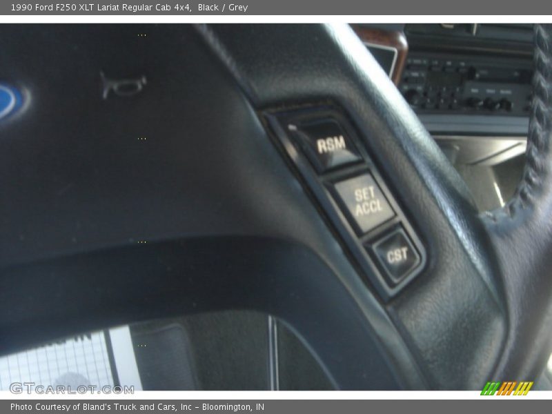 Black / Grey 1990 Ford F250 XLT Lariat Regular Cab 4x4