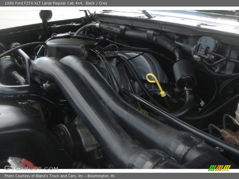 Black / Grey 1990 Ford F250 XLT Lariat Regular Cab 4x4