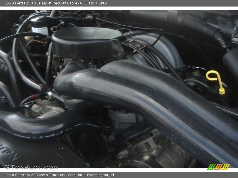 Black / Grey 1990 Ford F250 XLT Lariat Regular Cab 4x4