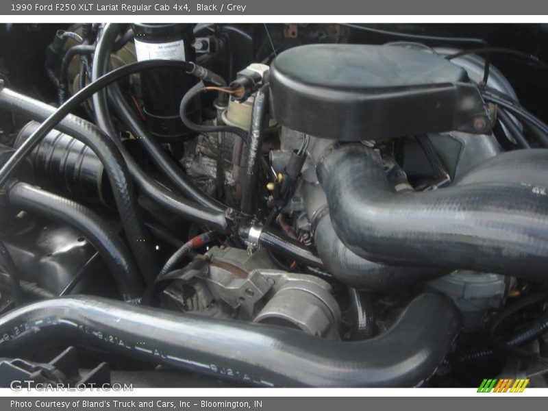 Black / Grey 1990 Ford F250 XLT Lariat Regular Cab 4x4