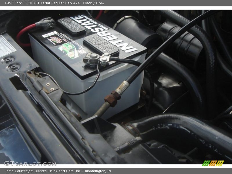 Black / Grey 1990 Ford F250 XLT Lariat Regular Cab 4x4