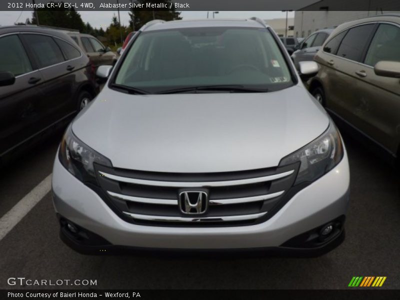 Alabaster Silver Metallic / Black 2012 Honda CR-V EX-L 4WD
