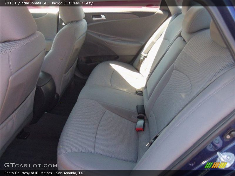 Indigo Blue Pearl / Gray 2011 Hyundai Sonata GLS