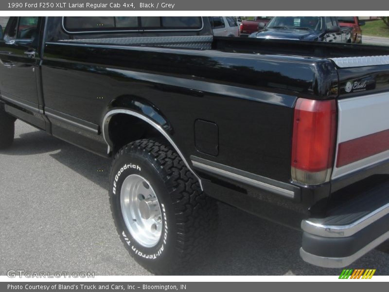 Black / Grey 1990 Ford F250 XLT Lariat Regular Cab 4x4