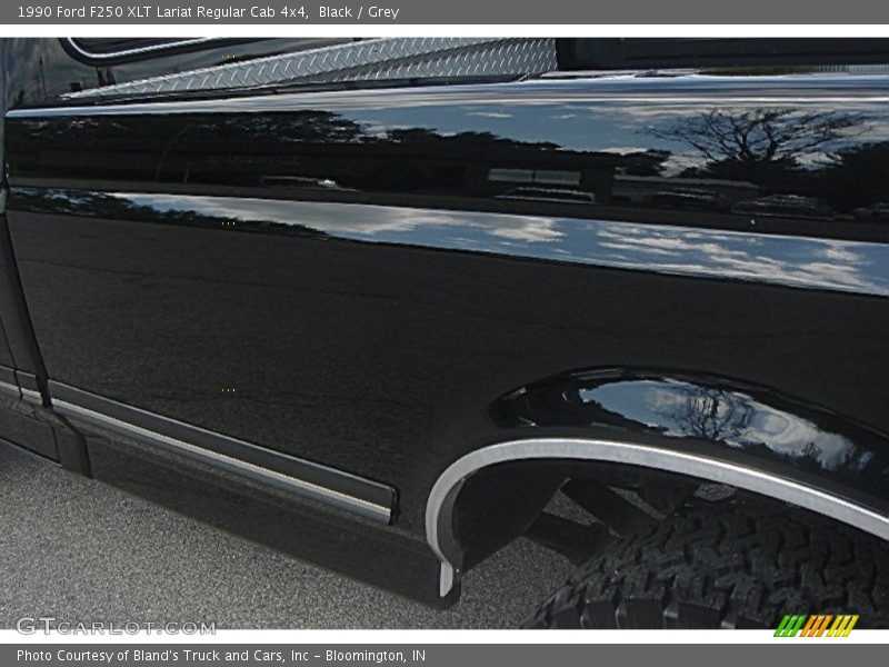 Black / Grey 1990 Ford F250 XLT Lariat Regular Cab 4x4