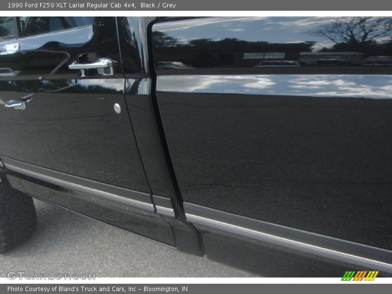 Black / Grey 1990 Ford F250 XLT Lariat Regular Cab 4x4